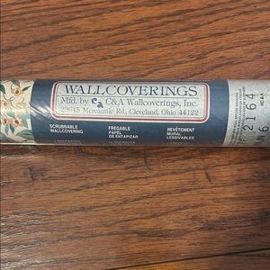 Vgt floral print wall paper. Would be cute in vintage booth!